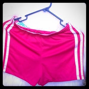 pink shorts
